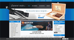 Desktop Screenshot of luxusni-noze.cz